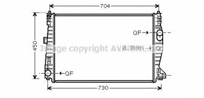 AVA QUALITY COOLING ala2132 -  Радиатор, охлаждение двигателя